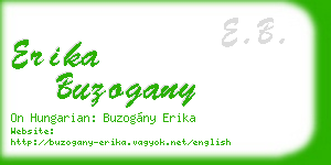 erika buzogany business card